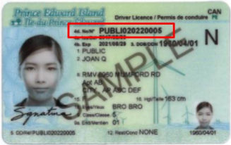 PEI Drivers license 