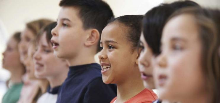 Image of children singing