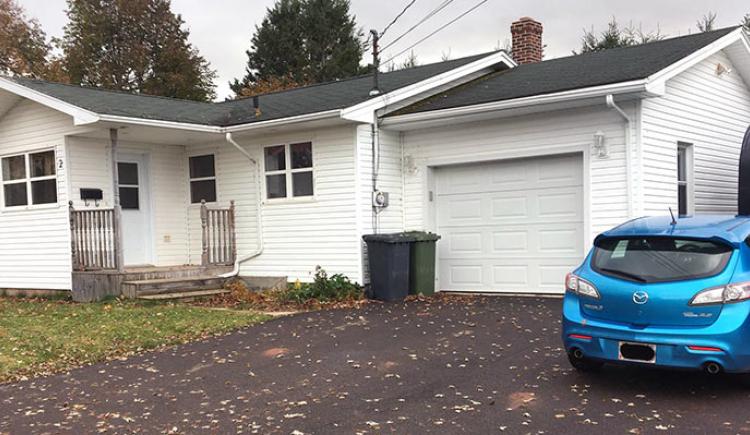 Exterior shot of PEI home in rural community